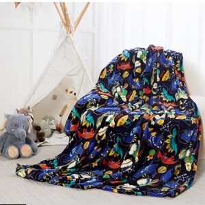 Zonli Childrens Dinosaur Blanket - New